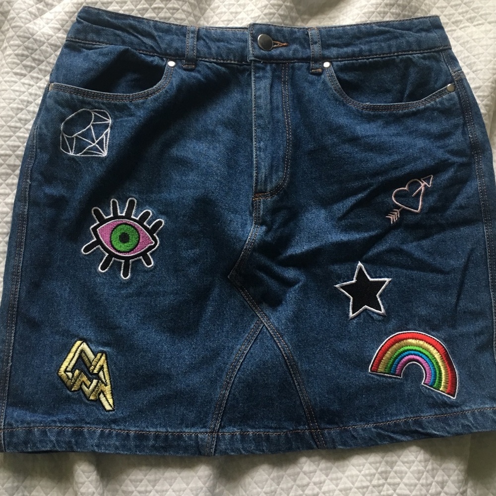Denim Mini Skirt